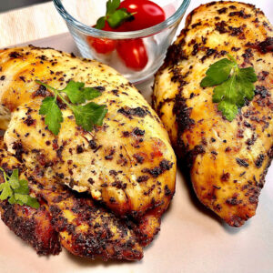 Healthy and delicious chicken breast from the air fryer in 30 minutes without onion and without garlic