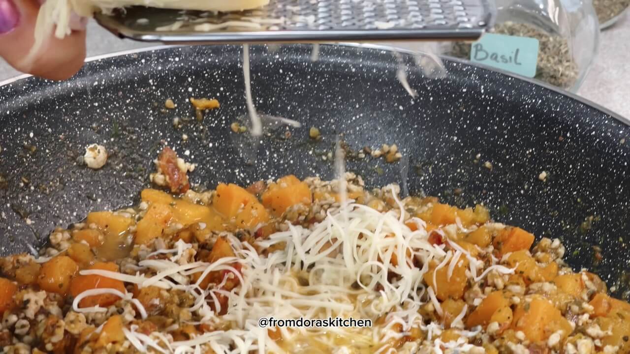 Grating cheese - From Dora's Kitchen