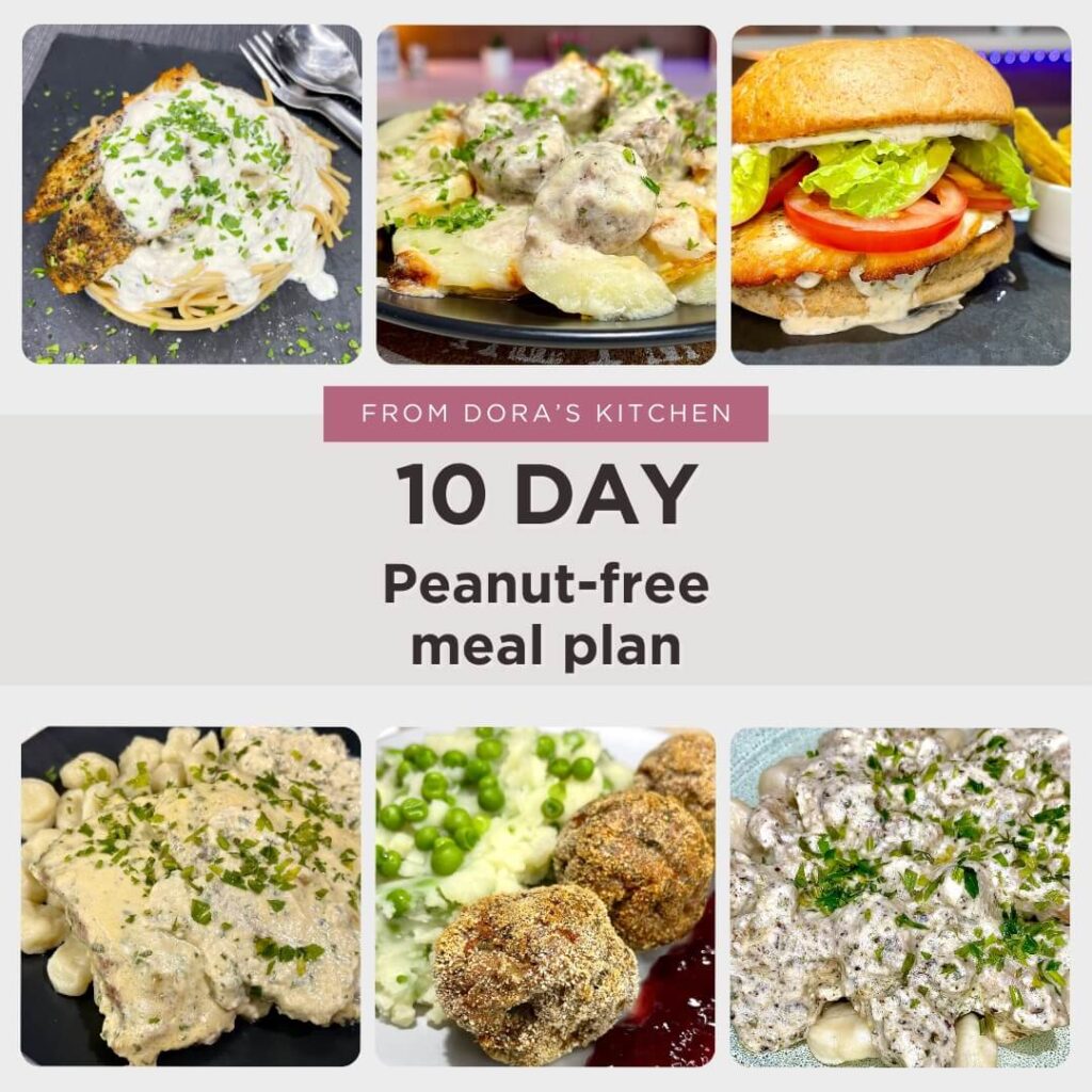 10 day Peanut-free Meal Plan - From Dora's Kitchen