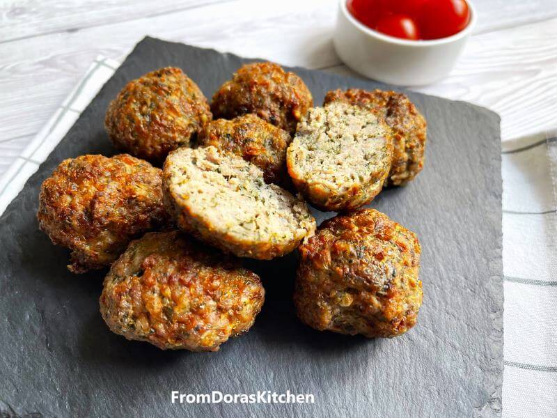 Flavorsome Air fryer meatballs recipe FROM DORA’S KITCHEN